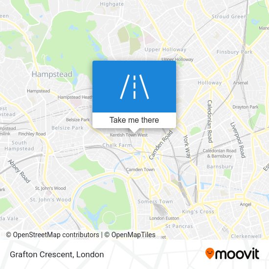 Grafton Crescent map