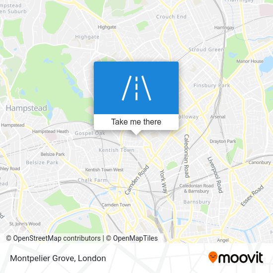 Montpelier Grove map