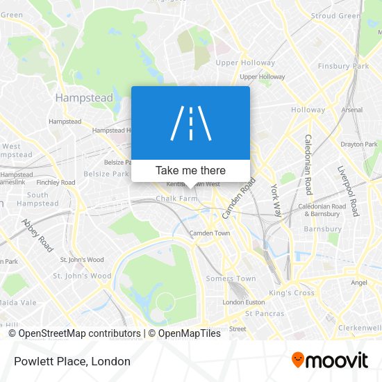 Powlett Place map