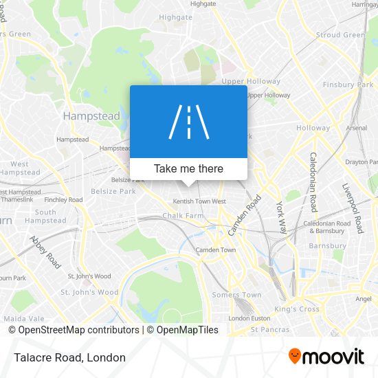 Talacre Road map