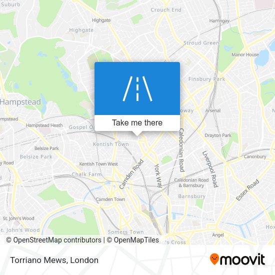 Torriano Mews map