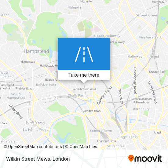Wilkin Street Mews map