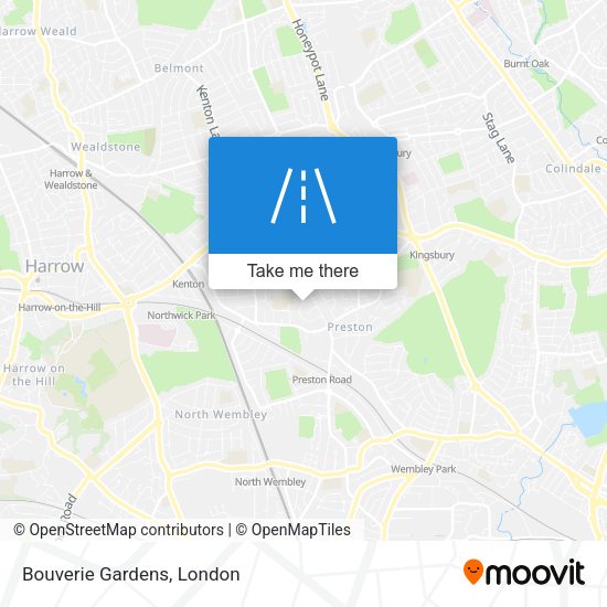 Bouverie Gardens map