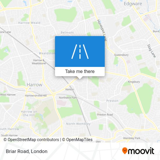 Briar Road map