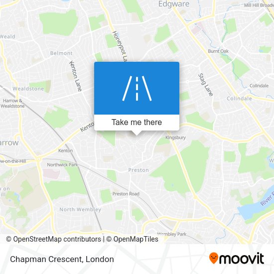 Chapman Crescent map