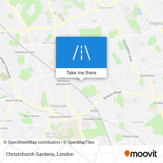 Christchurch Gardens map