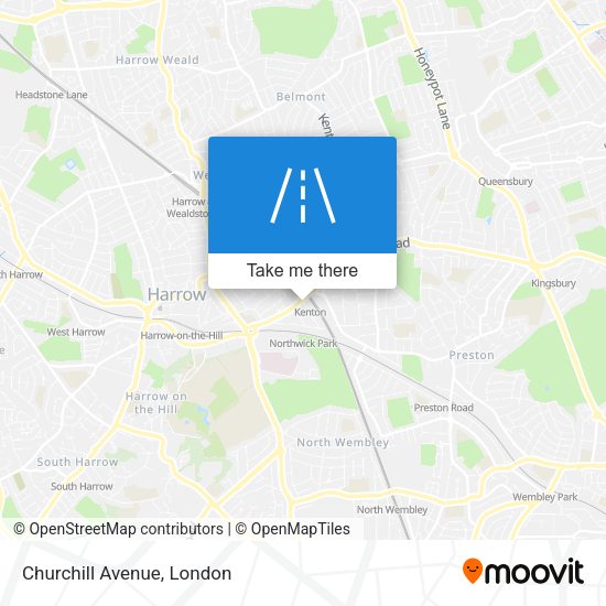 Churchill Avenue map