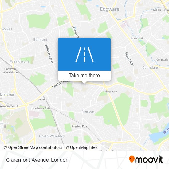 Claremont Avenue map