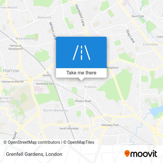 Grenfell Gardens map