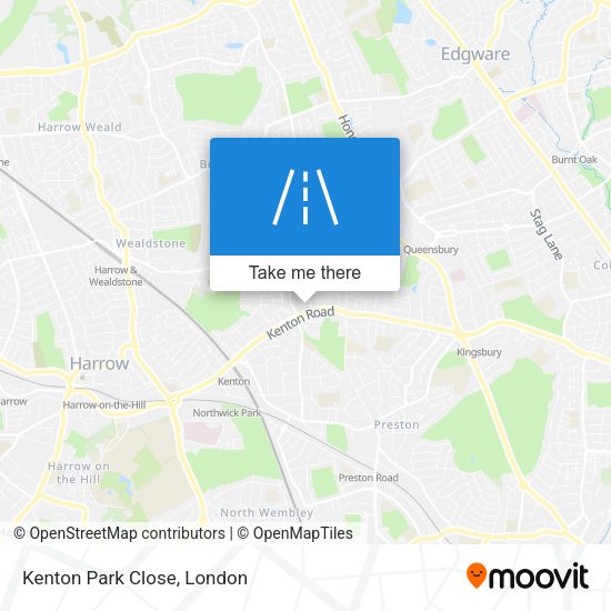 Kenton Park Close map