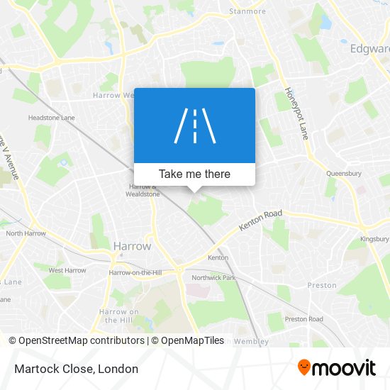 Martock Close map