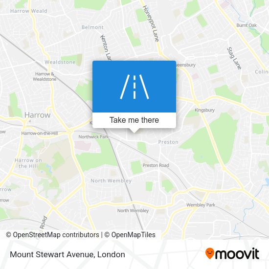 Mount Stewart Avenue map