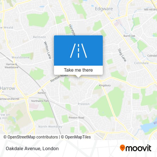Oakdale Avenue map