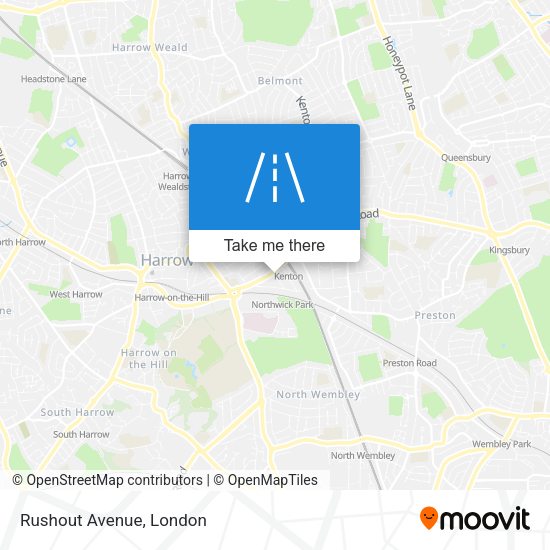 Rushout Avenue map
