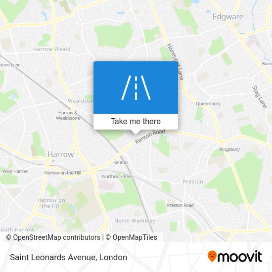 Saint Leonards Avenue map