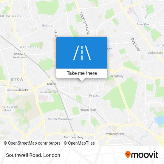 Southwell Road map