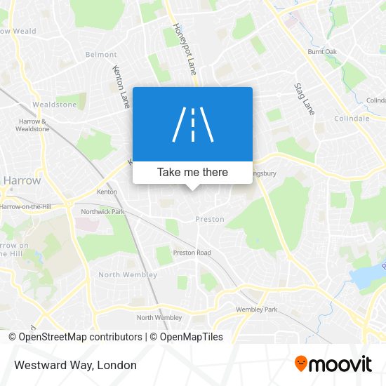 Westward Way map