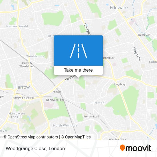 Woodgrange Close map
