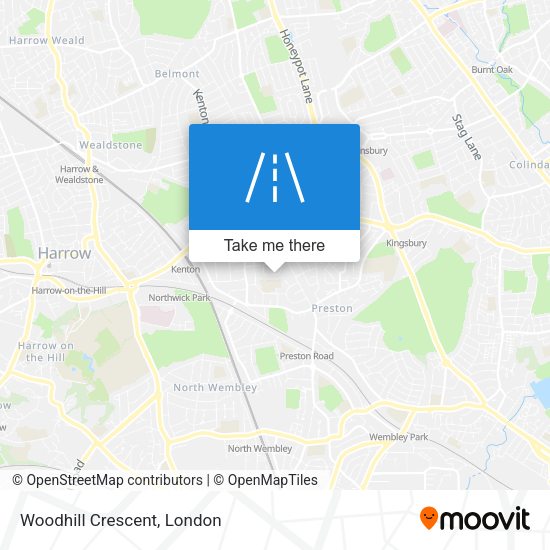 Woodhill Crescent map