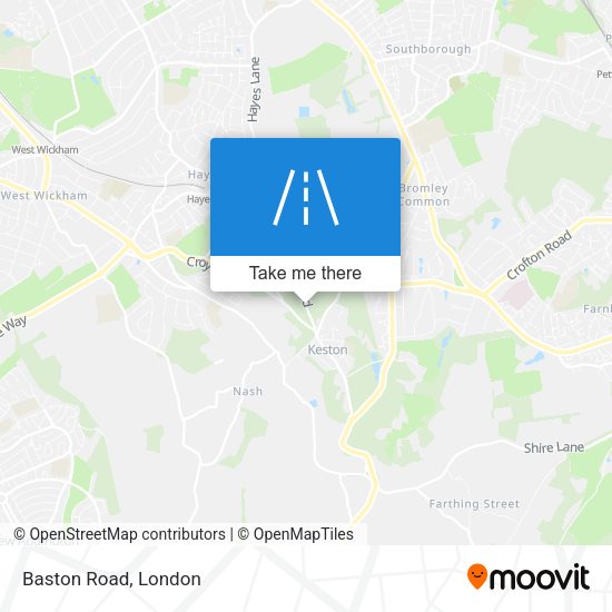 Baston Road map