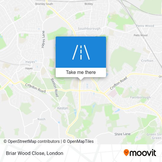 Briar Wood Close map