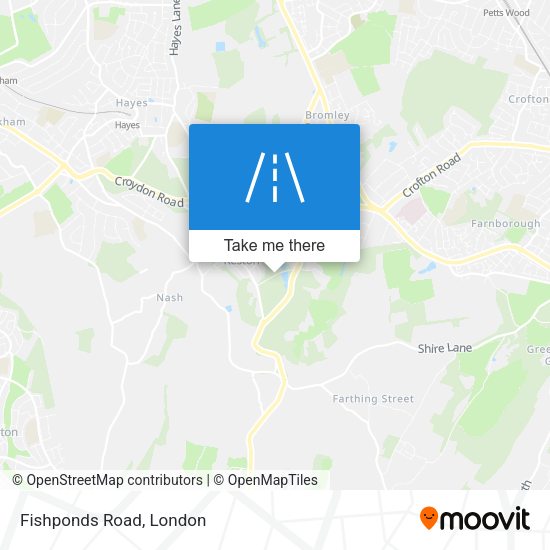 Fishponds Road map