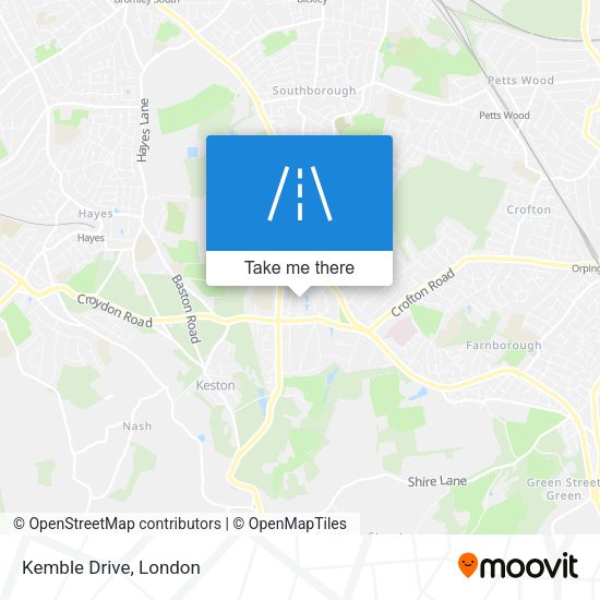 Kemble Drive map