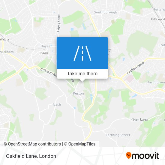 Oakfield Lane map