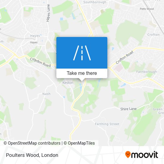 Poulters Wood map