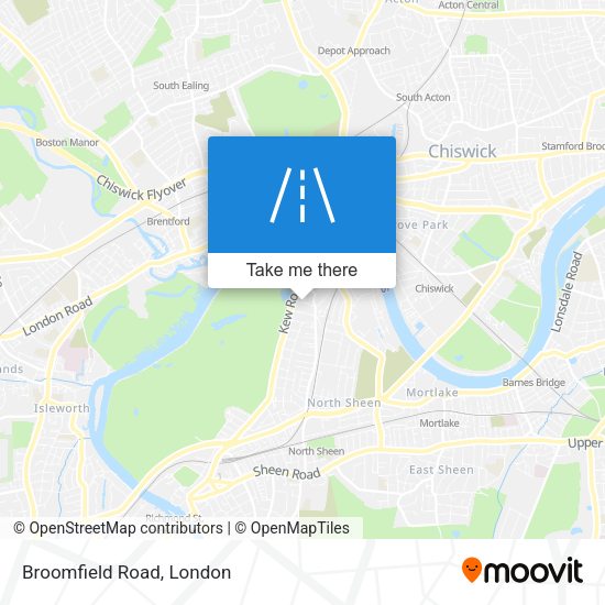 Broomfield Road map
