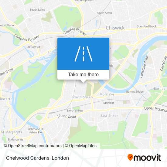 Chelwood Gardens map