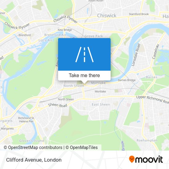 Clifford Avenue map