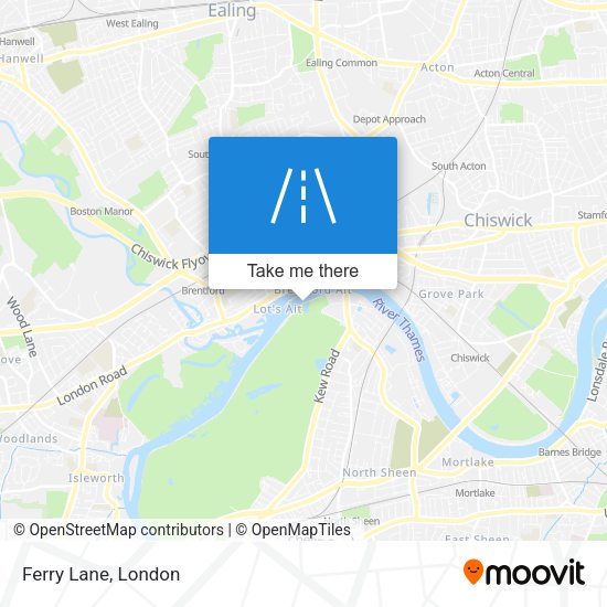Ferry Lane map