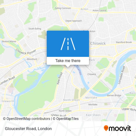 Gloucester Road map