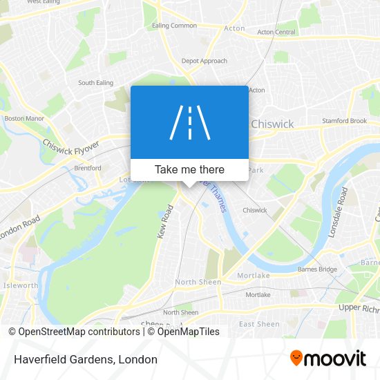 Haverfield Gardens map