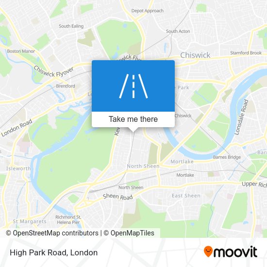 High Park Road map