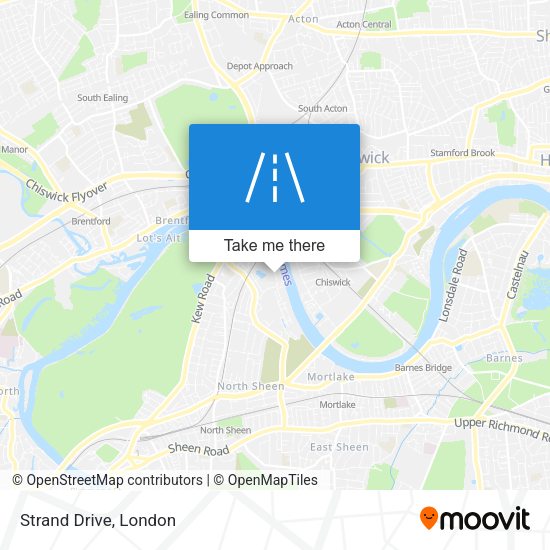 Strand Drive map