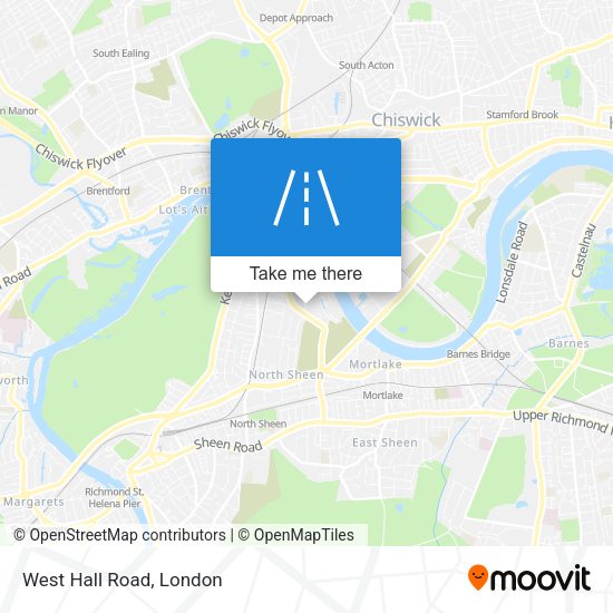 West Hall Road map