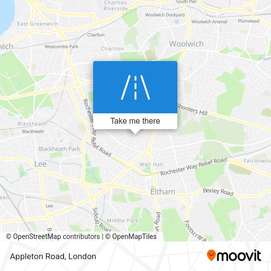 Appleton Road map