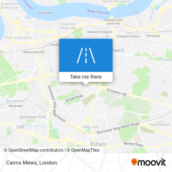Cairns Mews map