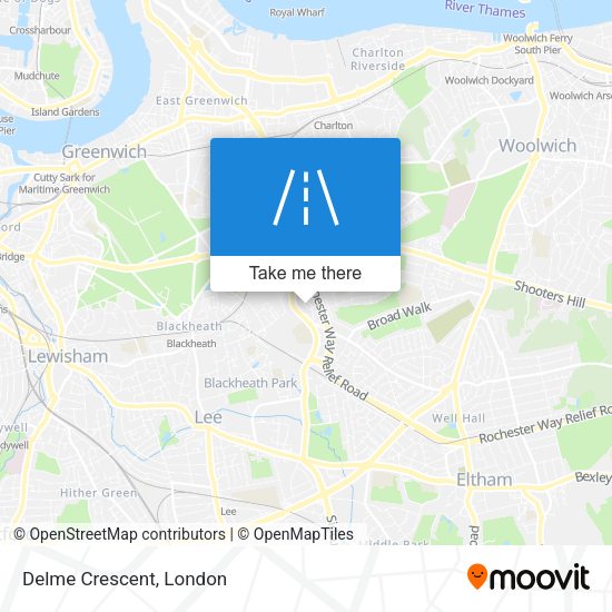 Delme Crescent map