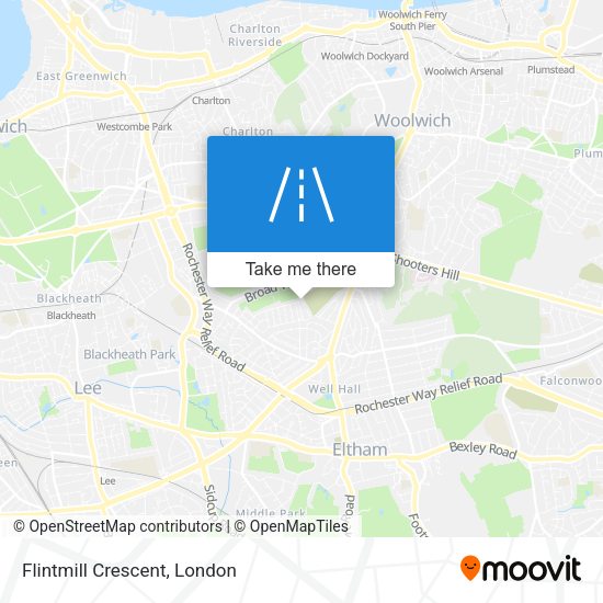 Flintmill Crescent map