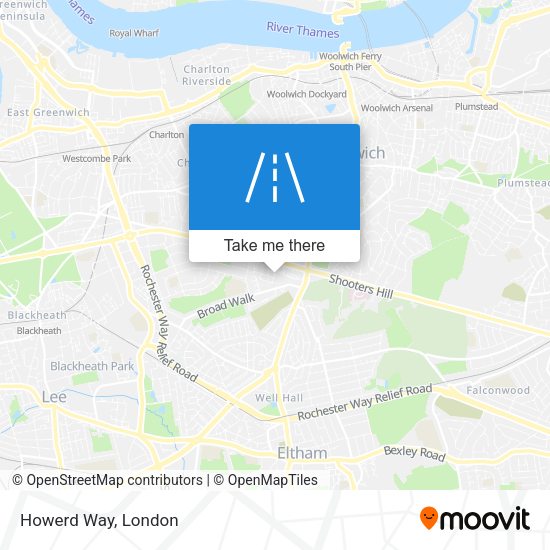 Howerd Way map