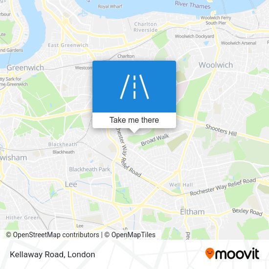 Kellaway Road map