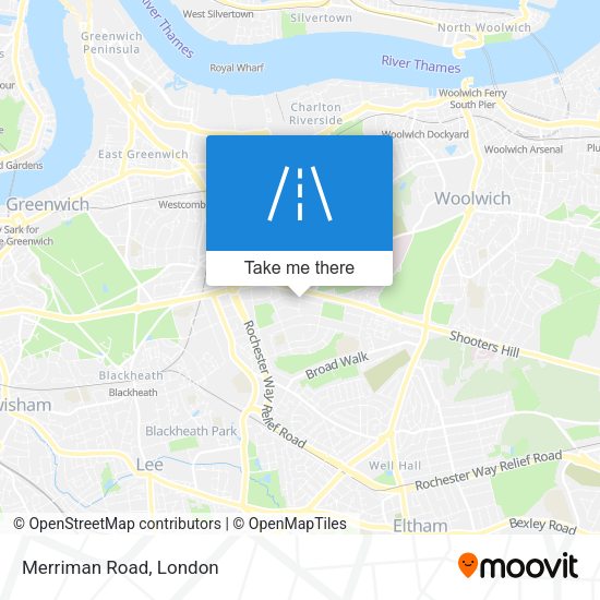 Merriman Road map