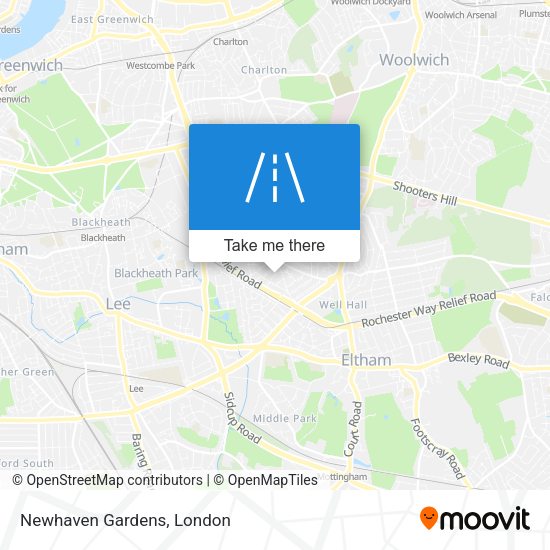 Newhaven Gardens map