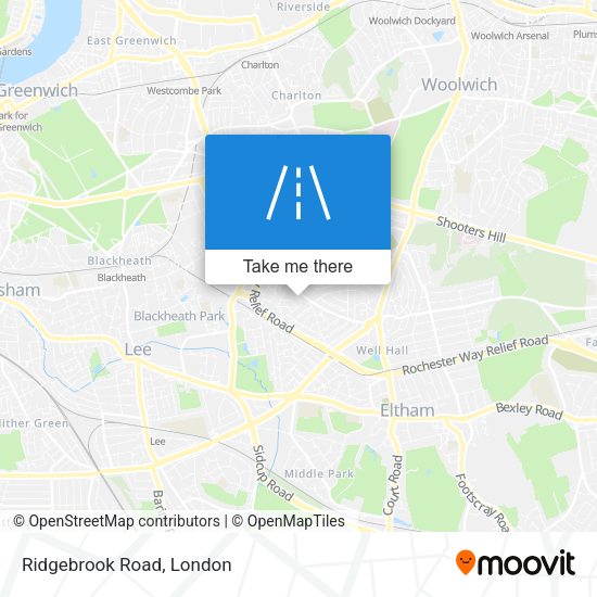 Ridgebrook Road map