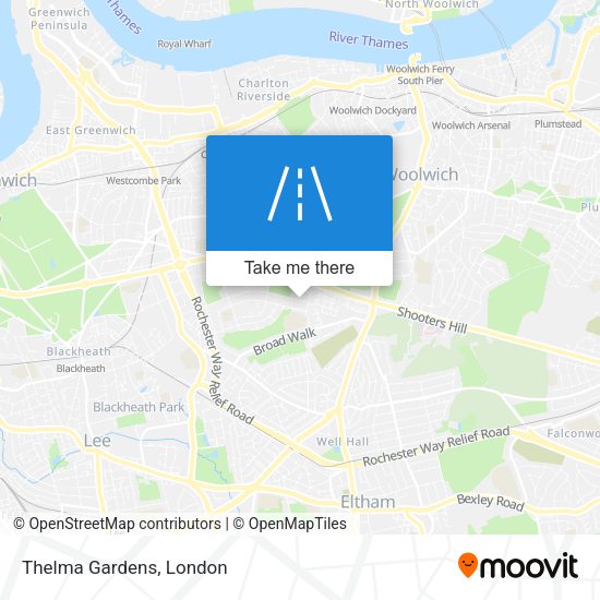 Thelma Gardens map