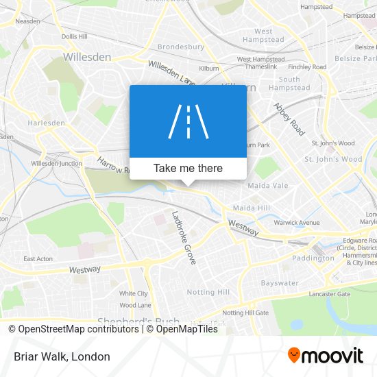 Briar Walk map