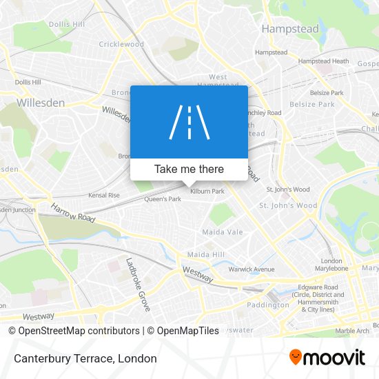 Canterbury Terrace map